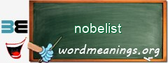 WordMeaning blackboard for nobelist